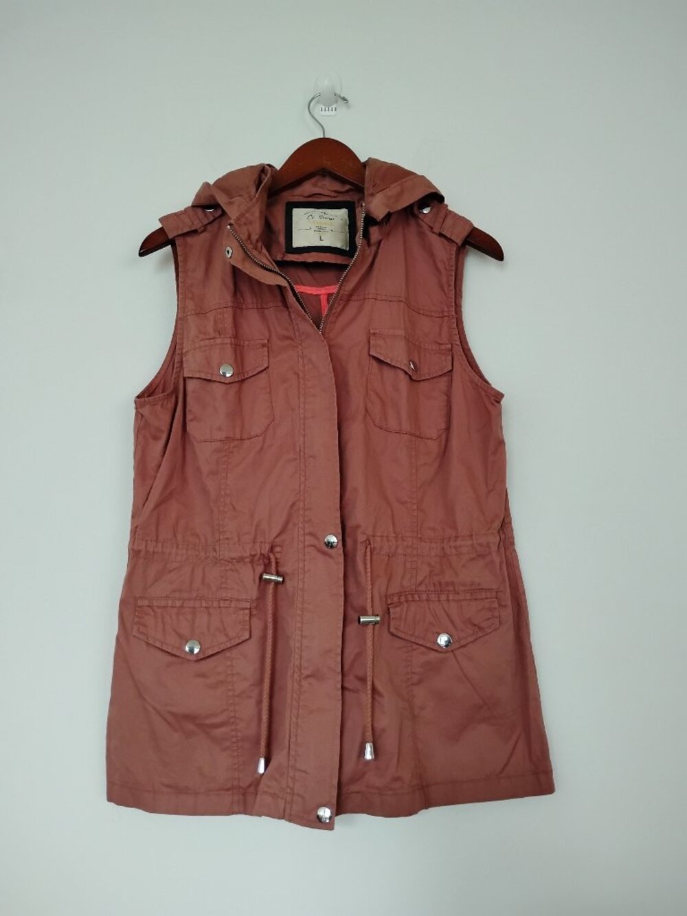Ci Sono Hooded Utility Vest